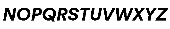 FTRegolaNeueUnlicensedTrial BoldItalic Font UPPERCASE