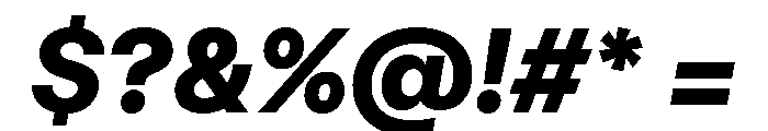 FTRegolaNeueUnlicensedTrial HeavyItalic Font OTHER CHARS