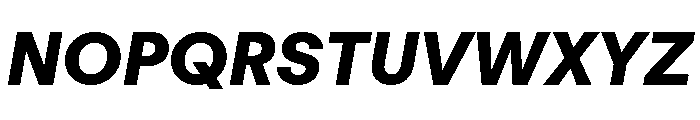 FTRegolaNeueUnlicensedTrial HeavyItalic Font UPPERCASE
