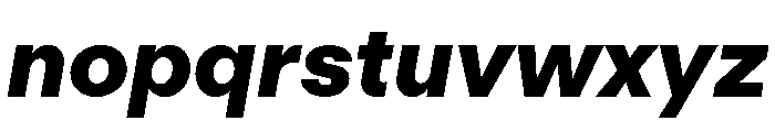 FTRegolaNeueUnlicensedTrial HeavyItalic Font LOWERCASE
