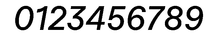 FTRegolaNeueUnlicensedTrial MediumItalic Font OTHER CHARS