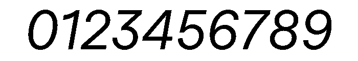 FTRegolaNeueUnlicensedTrial RegularItalic Font OTHER CHARS