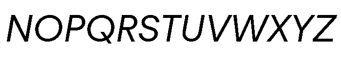 FTRegolaNeueUnlicensedTrial RegularItalic Font UPPERCASE