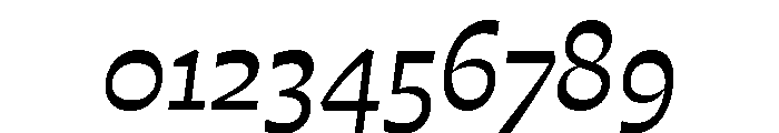 Fulgora Italic Font OTHER CHARS