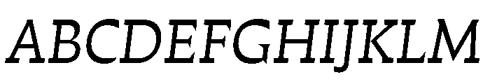 Fulgora Italic Font UPPERCASE