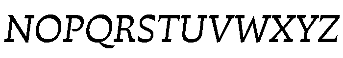 Fulgora Italic Font UPPERCASE