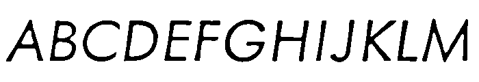 Fulgora Light Italic Font UPPERCASE