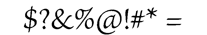 Fulgora Light Font OTHER CHARS