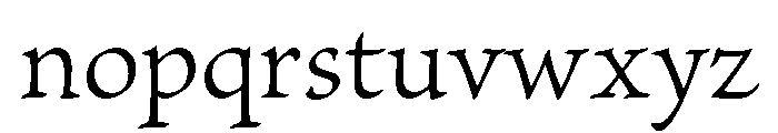 Fulgora Light Font LOWERCASE