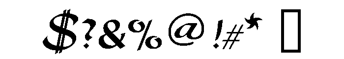 Fulgora Regular Font OTHER CHARS
