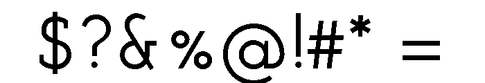 Fulgora Semibold Font OTHER CHARS