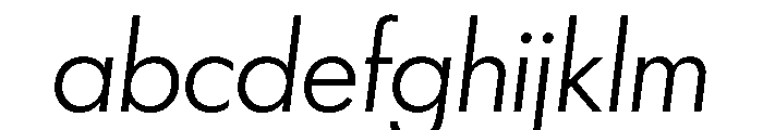 Futura 100 Armenian Italic FONT