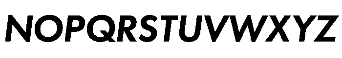 Futura 100 Armenian Semibold Italic Font UPPERCASE
