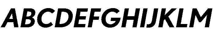 Futura 100 Bold Italic Font UPPERCASE