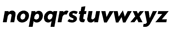 Futura 100 Bold Italic Font LOWERCASE