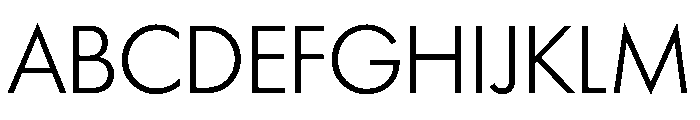 Futura 100 Book Font UPPERCASE