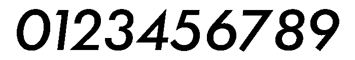 Futura 100 Cyrillic Medium Italic Font OTHER CHARS