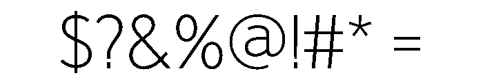 Futura 100 Extra Light Font OTHER CHARS