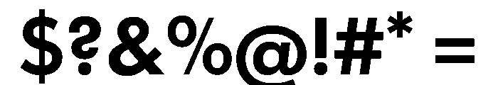 Futura 100 Greek Semibold Font OTHER CHARS