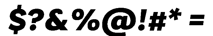 Futura 100 Heavy Italic Font OTHER CHARS