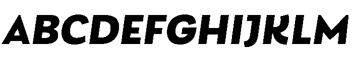 Futura 100 Heavy Italic Font UPPERCASE