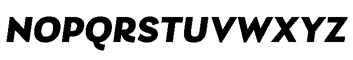 Futura 100 Heavy Italic Font UPPERCASE