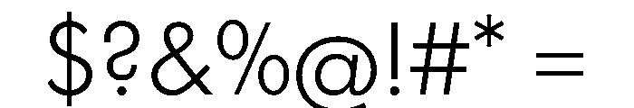 Futura 100 Hebrew Regular Font OTHER CHARS