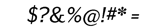 Futura 100 Italic Font OTHER CHARS