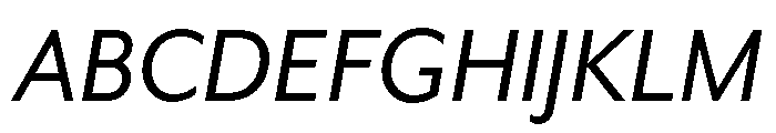 Futura 100 Italic Font UPPERCASE