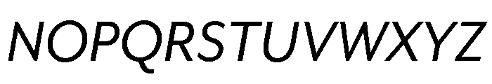 Futura 100 Italic Font UPPERCASE