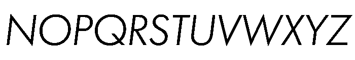 Futura 100 Khmer Italic Font UPPERCASE