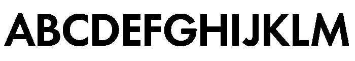 Futura 100 LXT Demibold Font UPPERCASE