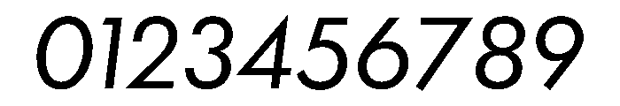 Futura 100 LXT Oblique Font OTHER CHARS