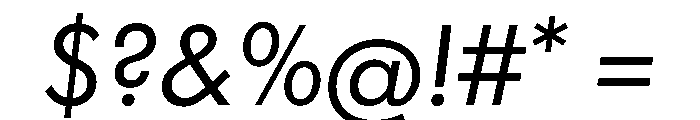 Futura 100 LXT Oblique Font OTHER CHARS