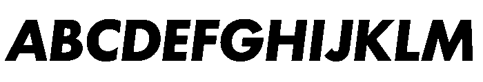 Futura 100 Lao Bold Italic Font UPPERCASE