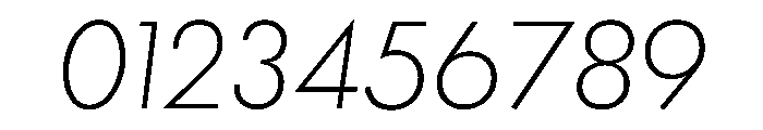 Futura 100 Lao Light Italic Font OTHER CHARS