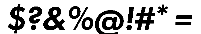 Futura 100 Lao Semibold Italic Font OTHER CHARS