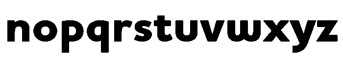 Futura 100 Latin Extended Extra Bold Font LOWERCASE