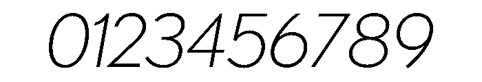Futura 100 Latin Extended Extra Light Italic Font OTHER CHARS