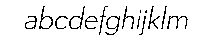 Futura 100 Latin Extended Extra Light Italic FONT