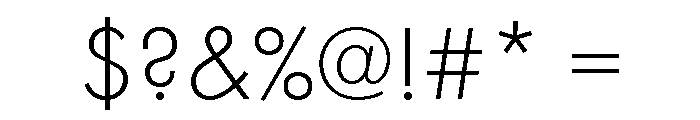 Futura 100 Latin Extended Light Font OTHER CHARS