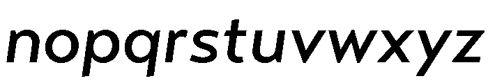 Futura 100 Latin Extended Medium Italic Font LOWERCASE