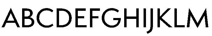 Futura 100 Latin Extended Medium Font UPPERCASE