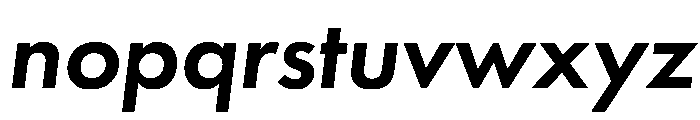 Futura 100 Latin Extended Semibold Italic Font LOWERCASE