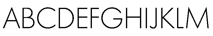 Futura 100 Myanmar Light Font UPPERCASE