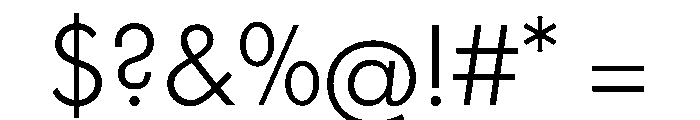 Futura 100 Myanmar Regular Font OTHER CHARS