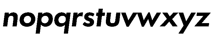 Futura 100 Thai Semibold Italic Font LOWERCASE
