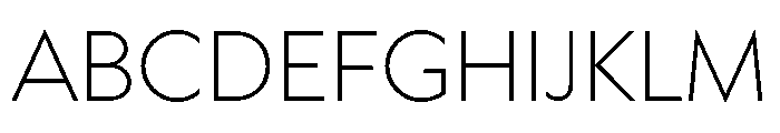 Futura 100 Thin Font UPPERCASE