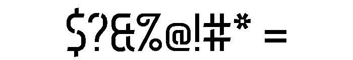 Fuuld Medium Font OTHER CHARS