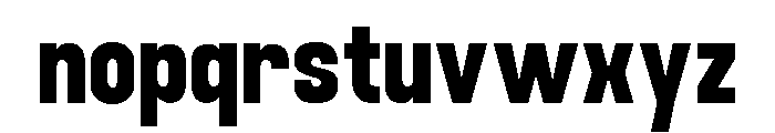 FUJECKA Bold Font LOWERCASE